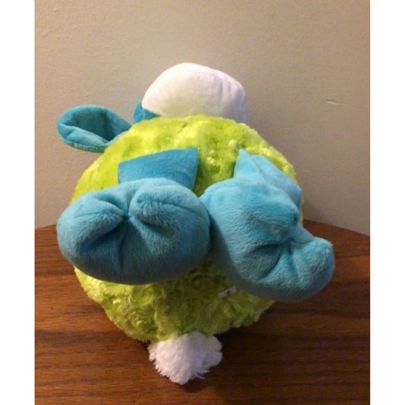 RARE Everbrook Academy SHEEP LAMB Plush Blue Green White Soft 14" x 7" NWOB - Picture 7 of 8